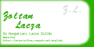 zoltan lacza business card
